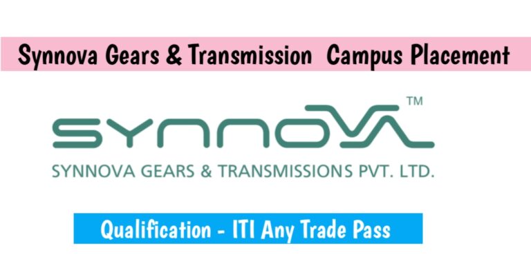 Synnova Gears Pvt Ltd Campus Placement