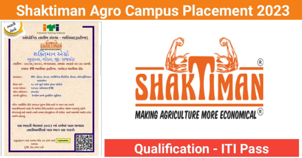 Shaktiman Agro Campus Placement