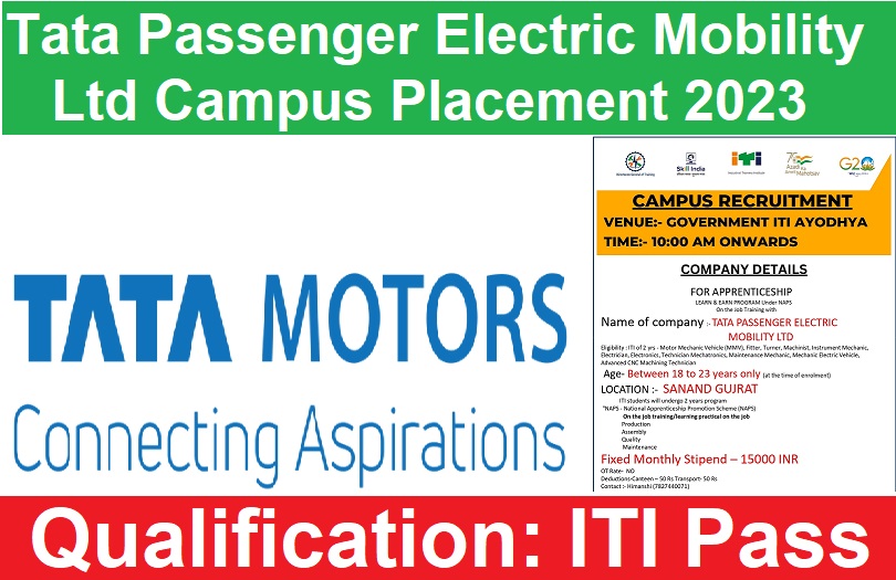 Tata Passenger Electric Mobility Ltd Campus Placement